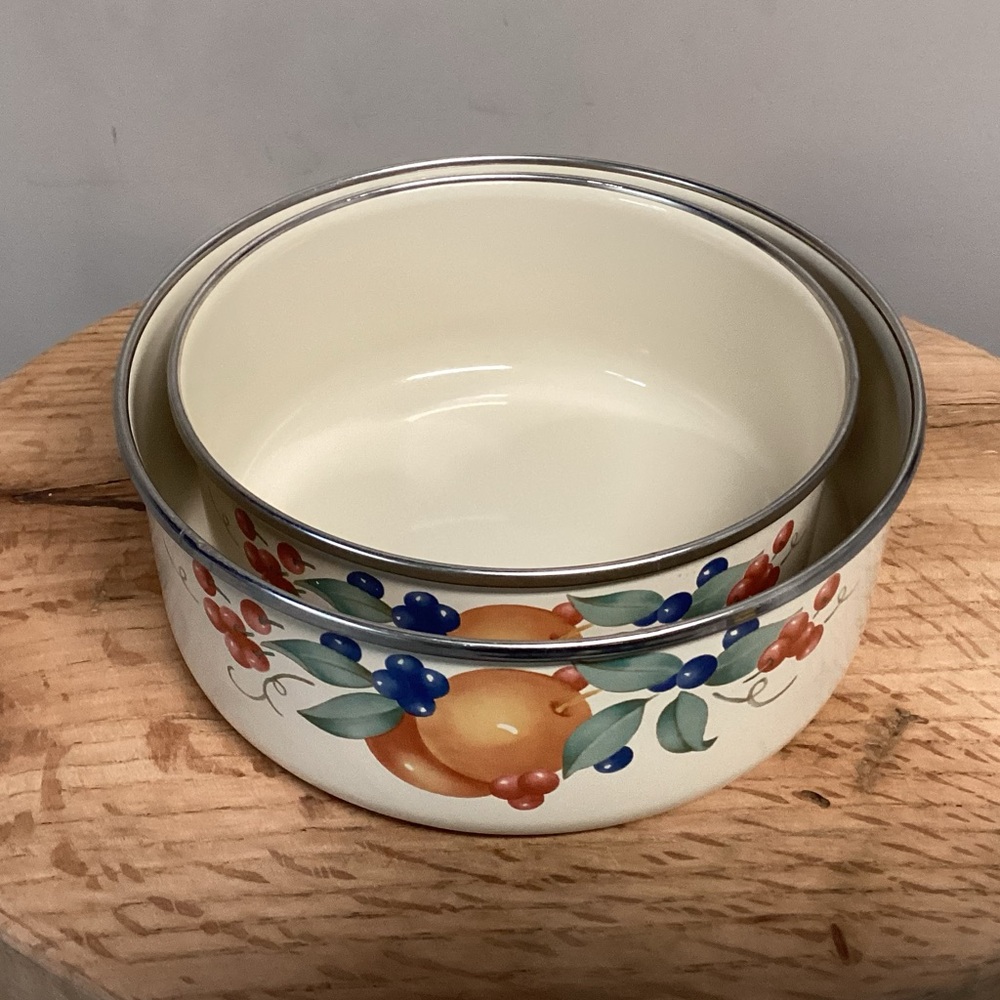 🟠 Vintage set of 2 - Corelle Coordinates Bowls by Lincoware for Corning - Picture 13 of 14